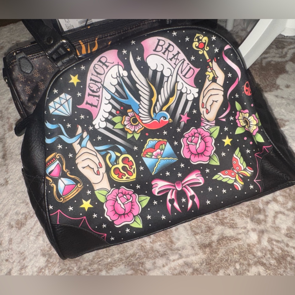 Liquor Brand True Love Flash Tattoo Sparrow Bowling Bag
